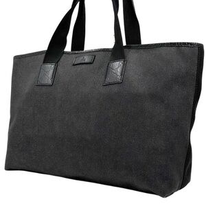 Gucci Black Canvas Tote Bag
